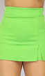 Groene Aansluitende Skort met Split