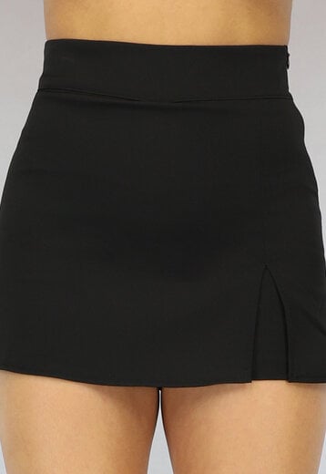 NEW2604 Zwarte Skort met Split