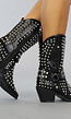 Zwarte Cowboy Boots met Spikes