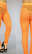 Oranje Cover Up Broek met Gaten