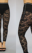 Zwarte Highwaist Lace Legging