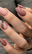 Nude Kunst Nagels met Design