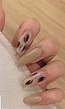 Nude Kunst Nagels met Luipaard Design