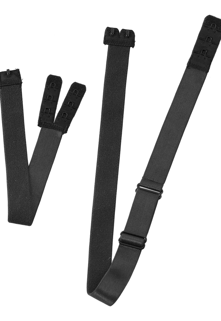 Bye Bra Lage BH Rugbanden Set met 2 Haakjes en 3 Kleuren