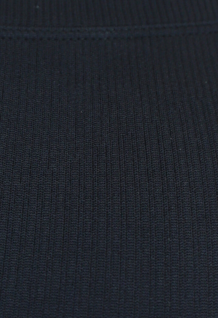 Zwarte Rib Stretchy Sportset