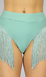 Mint Bikinibroekje met Fringe