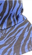 Blauwe Zebra Bucket Hat