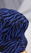 Blauwe Zebra Bucket Hat