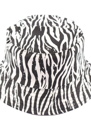 Witte Zebra Bucket Hat