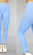 Blauwe High Waist Stretch Sport Legging