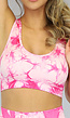 BF2023 Roze Marmerlook Sport Top