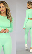 Mint Longsleeve Unpadded Sport Top