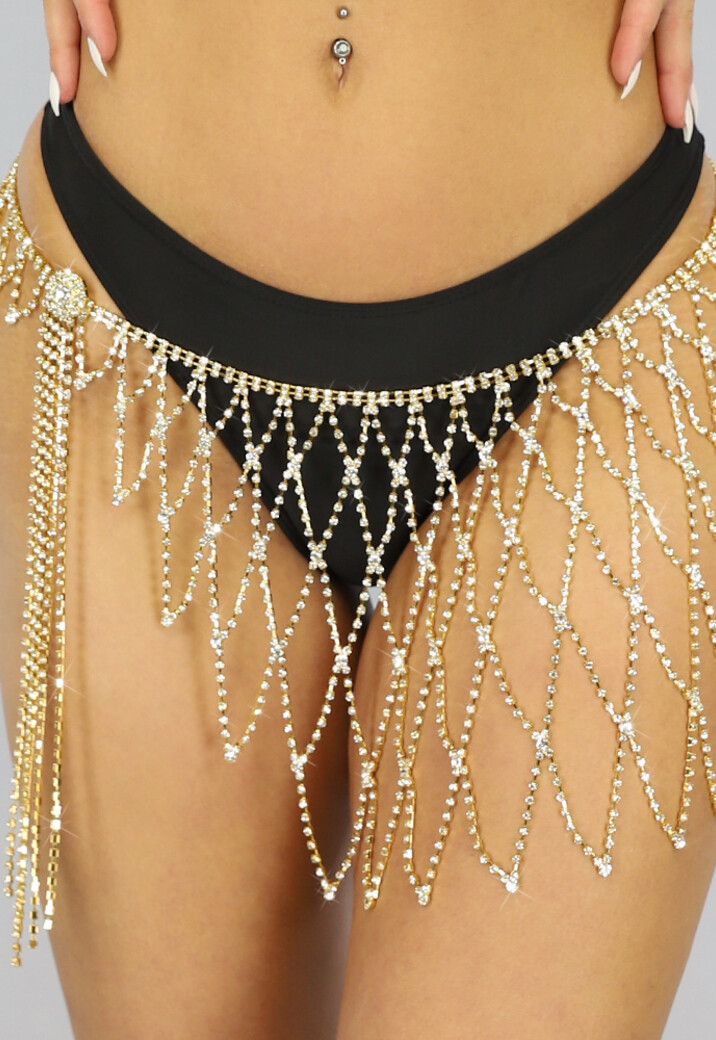 Gouden Strass Rok