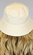 Beige Bucket Hat met Multicolor Paddenstoel