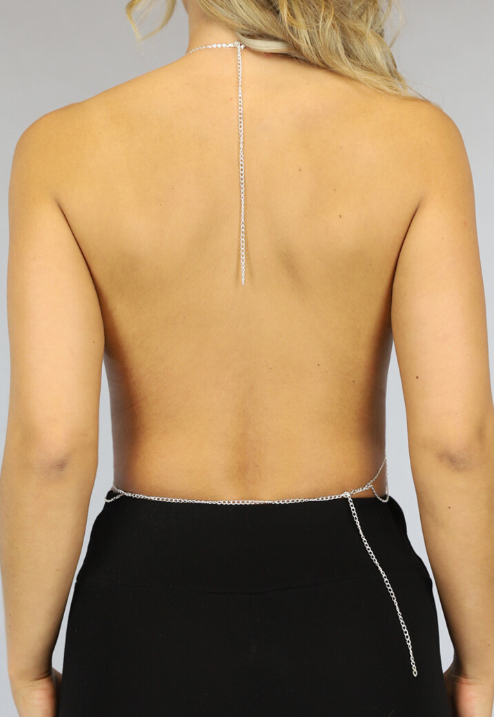 Zilveren Eye Bodychain