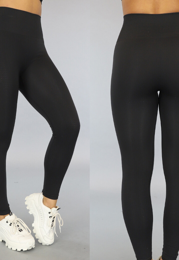 Zwarte High Waist Stretch Sport Legging