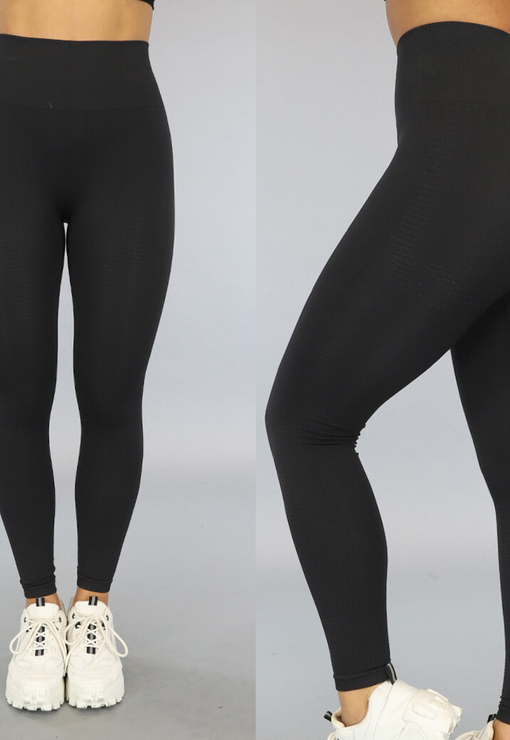 Zwarte High Waist Stretch Sport Legging
