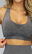 Padded Grijze Ombre Sport Top