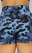 Blauwe Camouflage Cargo Short