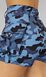 Blauwe Camouflage Cargo Short