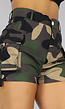 Groene Camo Cargo Short