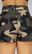 Groene Camo Cargo Short