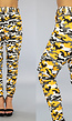 Fashion Camouflage Cargo Broek Geel