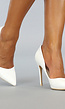 Witte Pumps met Stiletto Hak