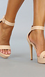 Nude Sandaletten met Plateau