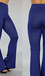 Stretchy Flared Legging Zigzag Blauw