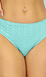 Turquoise Bikinibroekje met Schakelpatroon