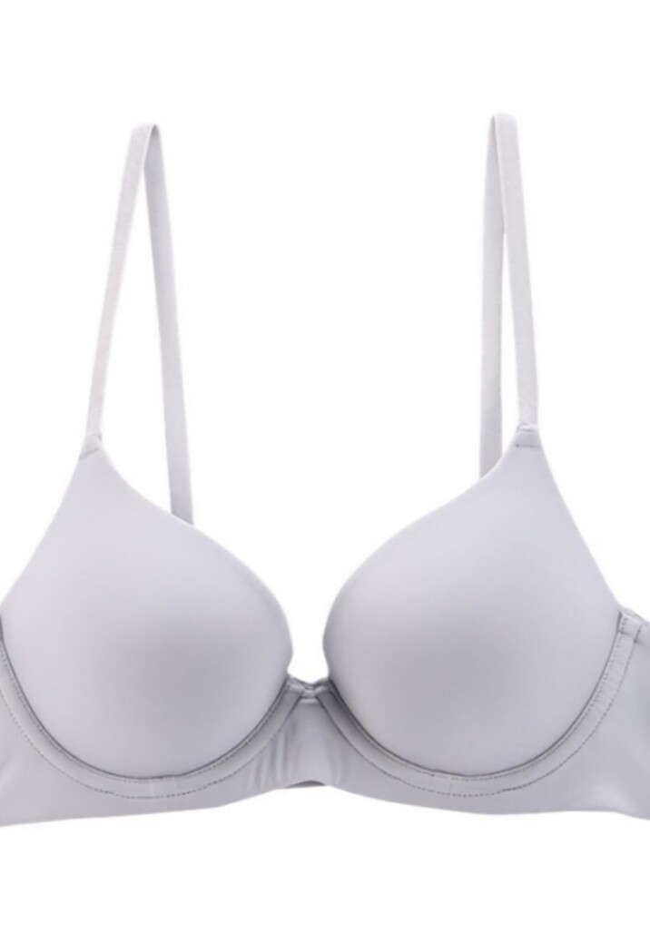 Zachte Lichtgrijze BH met Kruisbare Bandjes
