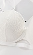 Witte Kanten Push-Up BH met Beugel en Afneembare Bandjes