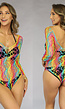 Festival Regenboog Fishnet Bodysuit