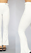 Witte Flair Broek met Gesp Details