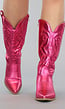 Metallic Fuchsia Lage Cowboylaarzen