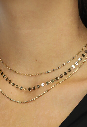 OP=OP! Goudkleurige Triple Chain