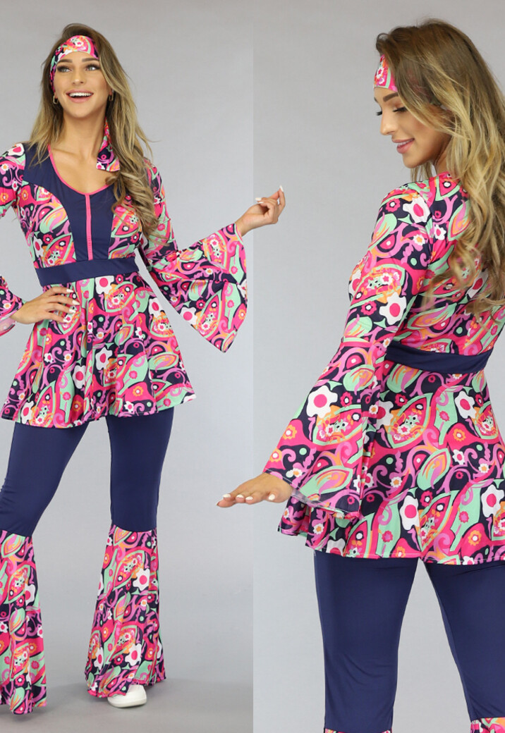 Happy Retro Hippie Kostuum