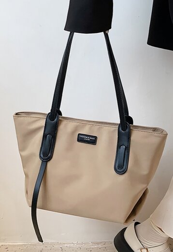 BF2023 Khaki Canvas Handtas