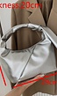 Silver Lederlook Handtasje met Geplooid Detail