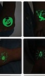 Scary Glow In The Dark Plak Tattoo Set