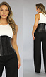 Zwarte Lederlook Waist Trainer