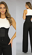 Zwarte Waist Trainer met Elastieken Band