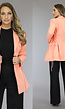 Halflange Coral Blazer met Strikdetail