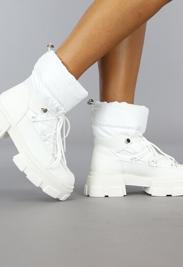 OP=OP! Witte Gewatteerde Snowboots