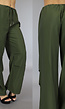 Groene Parachute Broek met Veterdetail