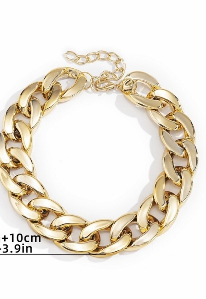 Extra Grote Schakelketting Goud