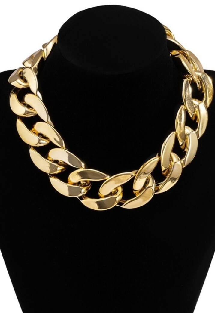Extra Grote Schakelketting Goud