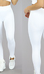 Witte Grove Rib Sport Legging met Scrunch