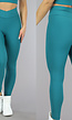 Oase Groene Fijne Rib Sport Legging